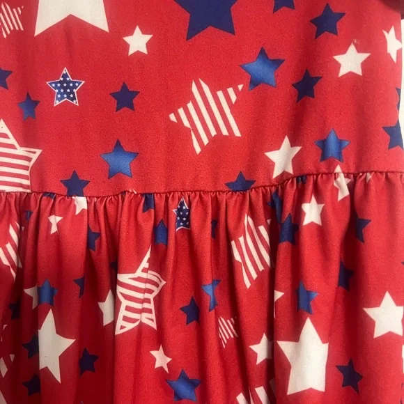 Red Starry Kids Dress - Picture 4 of 4